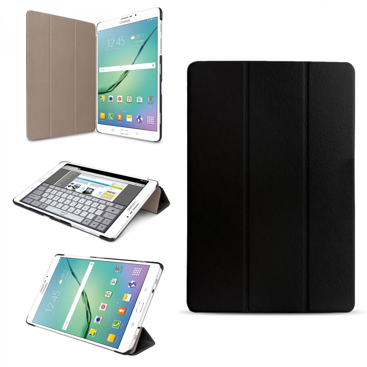 eFabrik Schutzhülle für Samsung Galaxy Tab S2 8.0 Hülle Schwarz T710N ...