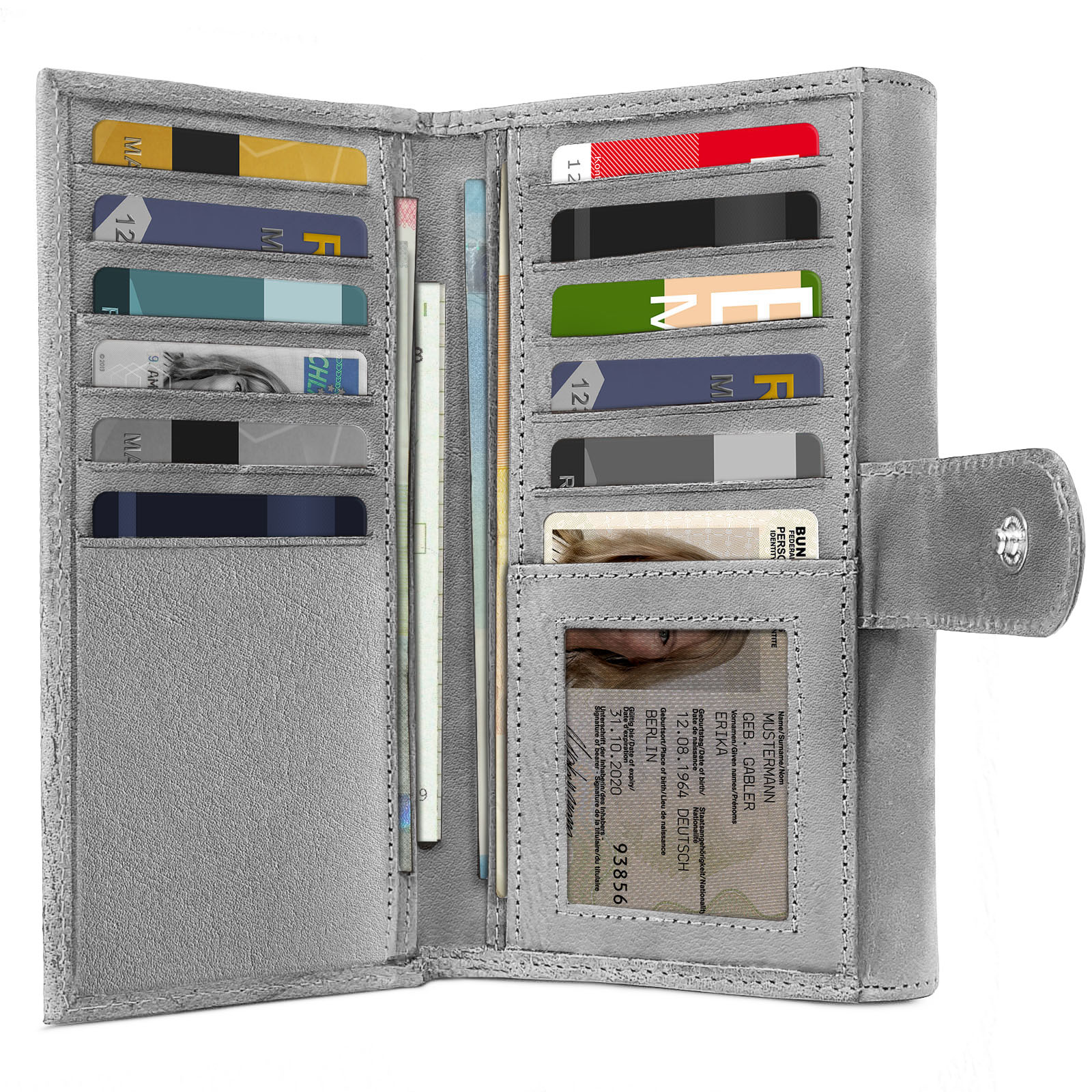 Porte-monnaie En Cuir Véritable Benthill – Format 8,5 X 8 X 2 Cm – Compartiment à Pièces Avec Bouton-pression – Style Vintage